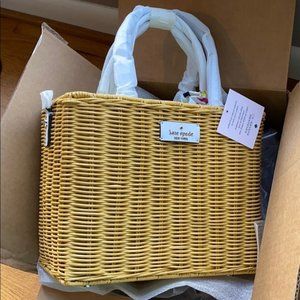 KATE SPADE Sam Wicker Lemon Zest bag MOTHERS DAY